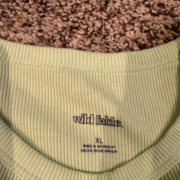 Wild Fable Size XL (juniors) lime green tank top - Picture 2 of 6